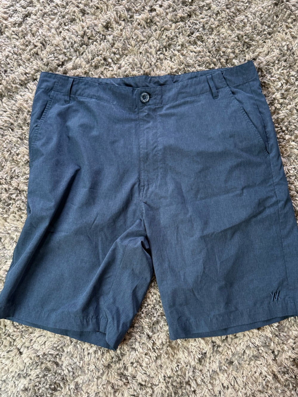 DIXXON Navy Flat-Front Men's Casual Shorts